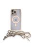  İphone 13 Pro Max Kılıf Divo Lazer Askılı Magsafe Kapak - Ürün Rengi : Pembe