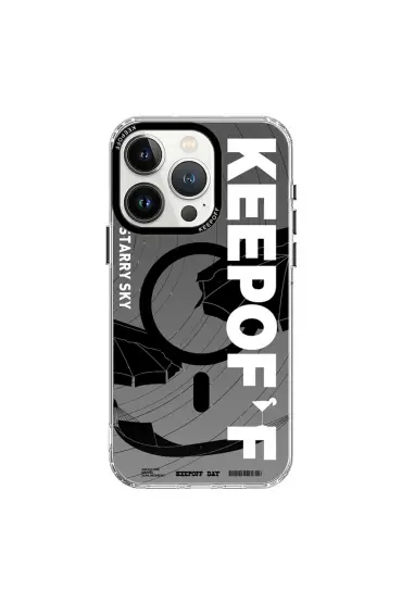  Keep Off İphone 15 Pro Summer Travel Magsafe Kapak - Ürün Rengi : Starry Night