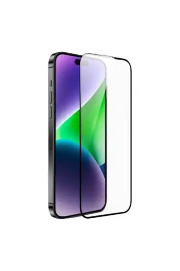  Urr İphone 15 Pro Max 3d Resin Edge Cam Ekran Koruyucu - Ürün Rengi : Siyah