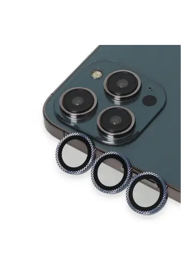  Urr İphone 15 Pro Rhomb Snakeskin Ar Kamera Lens Koruyucu - Ürün Rengi : Siyah