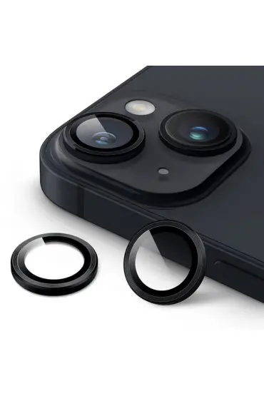  Urr İphone 15 Titanium Alloy Kamera Lens Koruyucu - Ürün Rengi : Siyah