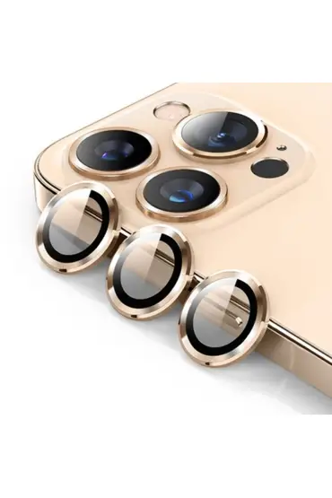  Urr İphone 14 Pro Max 3d Pvd Dioxide Kamera Lens Koruyucu - Ürün Rengi : Gold