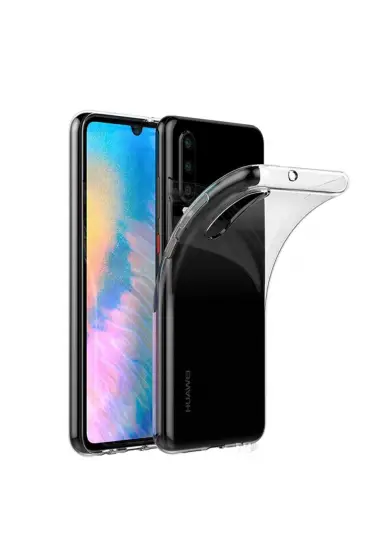  Huawei P30 Kılıf Lüx  Silikon - Ürün Rengi : Şeffaf