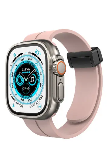  Apple Watch 44mm Kr412 Elegance Stylısh Kordon - Ürün Rengi : Kırmızı