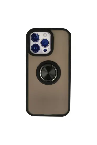  İphone 15 Pro Max Kılıf Montreal Yüzüklü Silikon Kapak - Ürün Rengi : Kırmızı