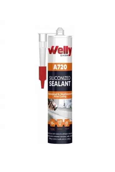  202 Welly A720 Silikonize Mastik Beyaz 500 gr