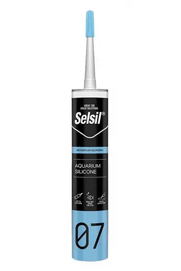  202 Selsil 07 Akvaryum Silikonu Şeffaf 280 ml