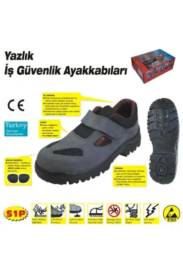  202 414 YAZLIK S1 42 No Çelik Burunlu Ayakkabı