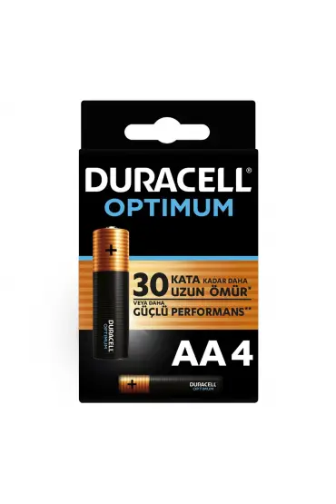  202 Duracell Optimum Alkalin Pil AA 4'' lü Paket