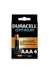  202 Duracell Optimum Alkalin Pil AAA 4'' lü Paket