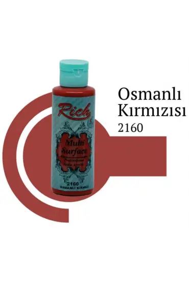  202 Rich Multi Surface 2160 Osmanlı Kırmızı Akrilik Boya 120 cc