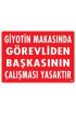  202 Giyotin Makasında Görevliden Başkasının Çalışması Yasaktır Uyarı Levhası 25x35 KOD:249