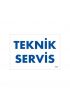  202 Teknik Servis Uyarı Levhası 17,5x25 KOD:1756