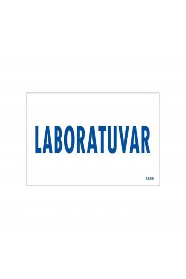  202 Laboratuvar Uyarı Levhası 17,5x25 KOD:1656