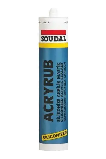  202 Soudal Acryrub Silikonize Mastik 310 ml Antrasit