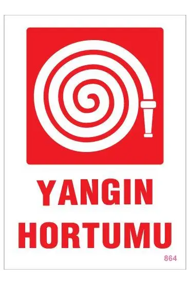  202 Yangın Hortumu Uyarı Levhası 25x35 KOD:864