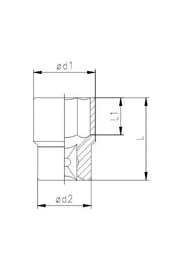  202 Elta 1115 1/2'' Lokma Anahtar 12 mm