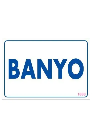  202 Banyo Uyarı Levhası 17,5x25 KOD:1688