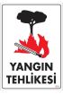  202 Yangın Tehlikesi Uyarı Levhası 25x35 KOD:851