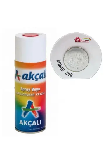  202 Akçalı Sprey Boya 400 ml 802 Gümüş