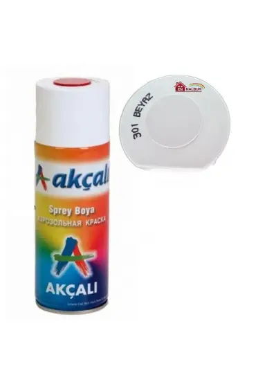  202 Akçalı Sprey Boya 400 ml 301 Parlak Beyaz