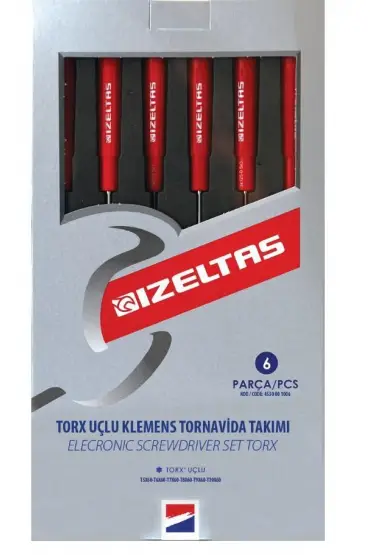  202 İzeltaş 4530 Elektronikçi Torx Tornavida Seti 6 Parça