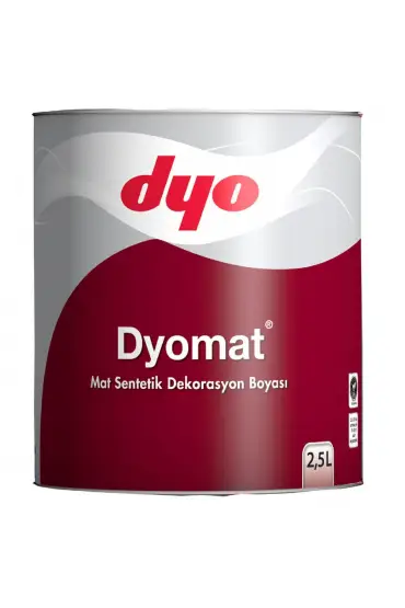  202 Dyomat Mat Dekorasyon Boyası 2,5 Litre Siyah