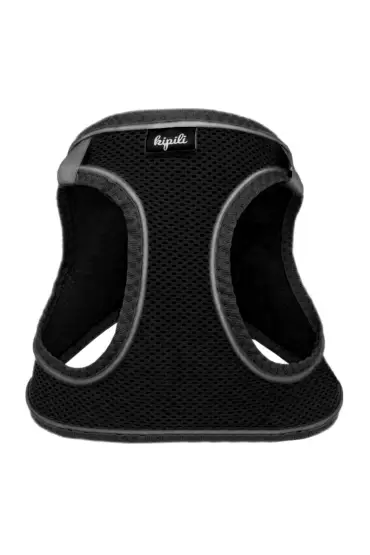  205 Üç Kilitli Sportif Kedi Köpek Göğüs Tasması 28-34 cm X-Small Siyah