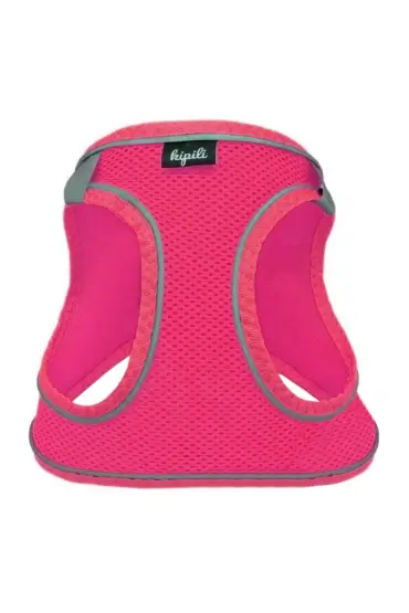  205 Üç Kilitli Sportif Kedi Köpek Göğüs Tasması 32-40 cm Medium Pembe