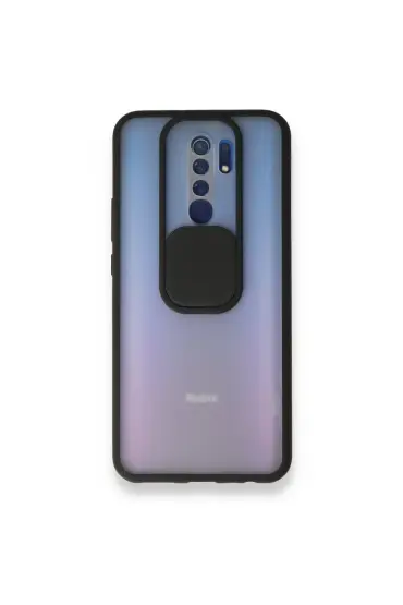  942 Xiaomi Redmi 9 Kılıf Palm Buzlu Kamera Sürgülü Silikon - Ürün Rengi : Sarı