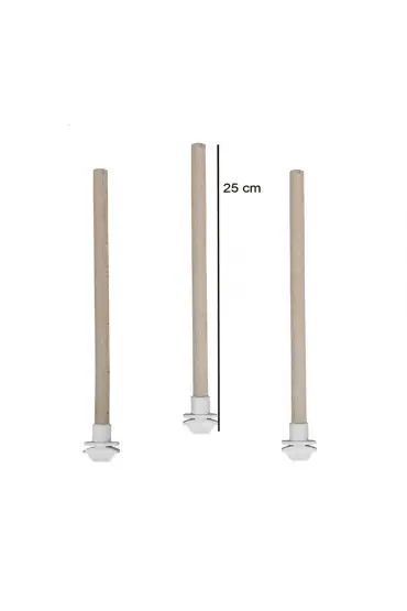  205  Doğal Ahşap Kuş Tüneği 1.2 cm-25 cm Standart  ( 2 Adet )