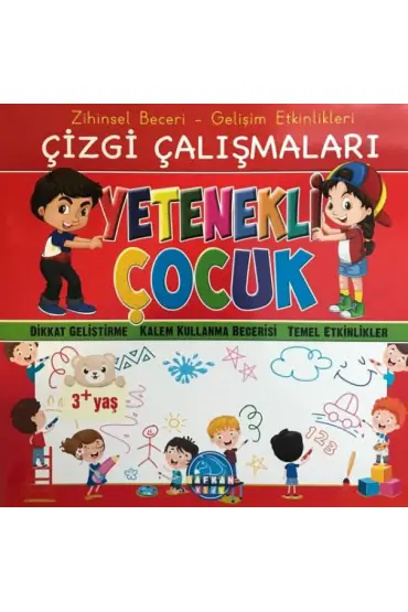 Zihinsel Beceri Gelişim Etkinlikleri Çizgi Çalışmaları Yetenekli Çocuk 3+