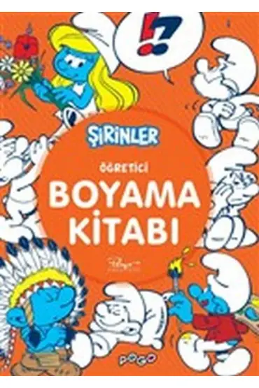 Öğretici Boyama Kitabı - Şirinler