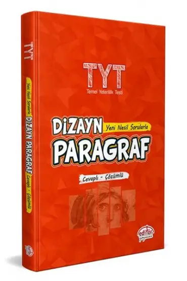 Editör TYT Dizayn Yeni Nesil Sorularla Paragraf Soru Bankası Cevaplı Çözümlü (Yeni)