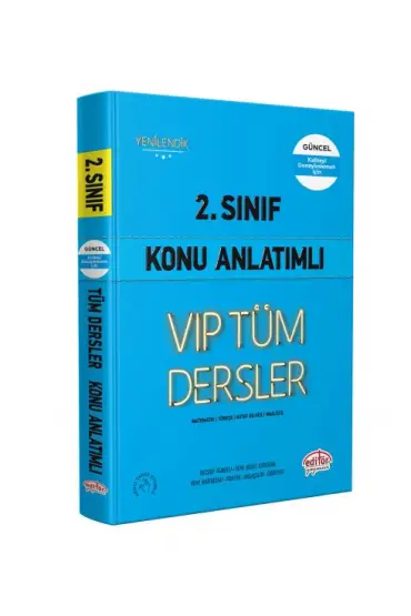 Editör 2. Sınıf VIP Tüm Dersler Konu Anlatımlı Mavi Kitap