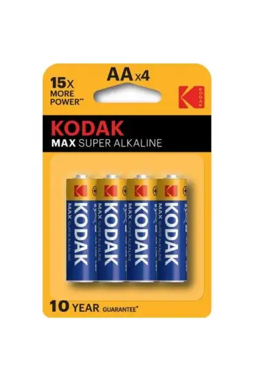  193 Kodak Max Süper Alkalin Kalem Pil 4lü AA