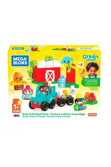  193 HDL07 MEGA BLOKS® Doğa Dostu Çiftlik Seti 54 parça +1 yaş