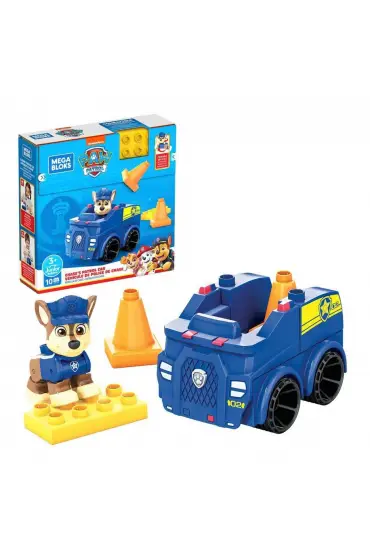  193 HDJ33 MEGA BLOKS® PAW Patrol Chasein Arabası 10 parça +3 yaş