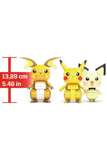  193 GYH06 MEGA™ Pokémon™ Pikachu Dönüşüm 3lüsü 621 parça +7 yaş