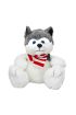  193 1030 Oturan Husky Atkılı Köpek 30 cm