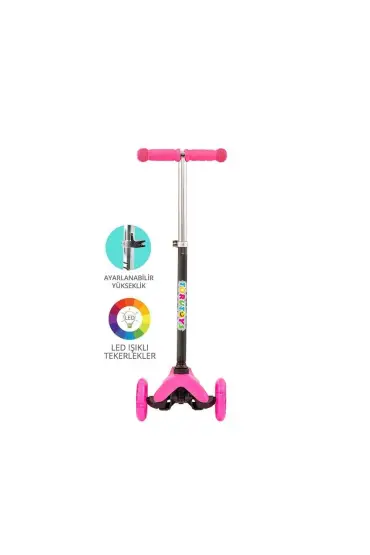  193 Torutoys Twist Işıklı Scooter Pembe