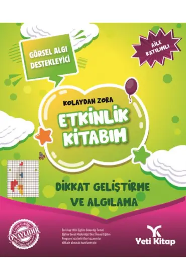 Kolaydan Zora Etkinlik Kitabım - Dikkat Geliştirme ve Algılama