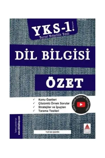 Delta Kültür TYT Dil Bilgisi Özet YKS 1. Oturum (Yeni)