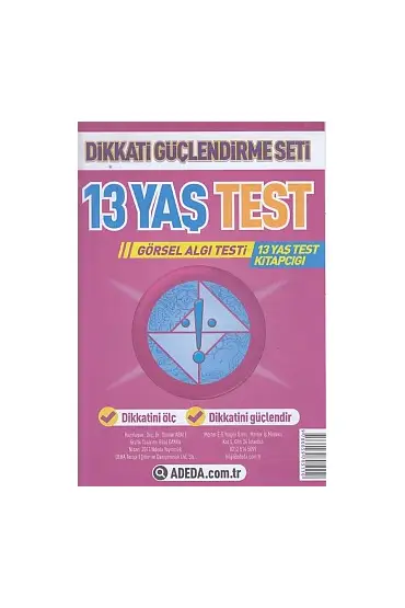 Dikkati Güçlendirme Seti Yaprak Test 13 Yaş