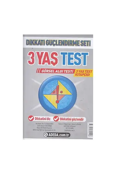 Dikkati Güçlendirme Seti Yaprak Test 3 Yaş