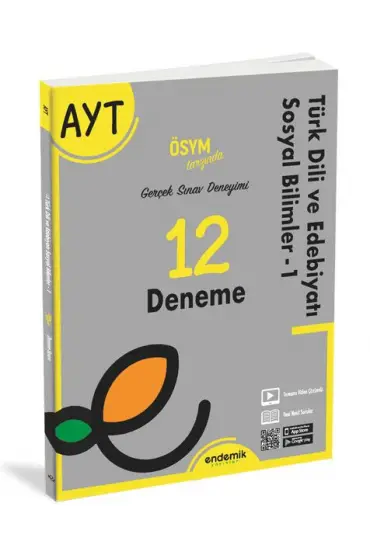 Endemik  AYT Türk Dili ve Edebiyatı Sosyal Bilimler 12 Deneme Sınavı