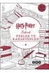 Harry Potter Sihirli Yerler ve Karakterler - Kartpostal Boyama Kitabı