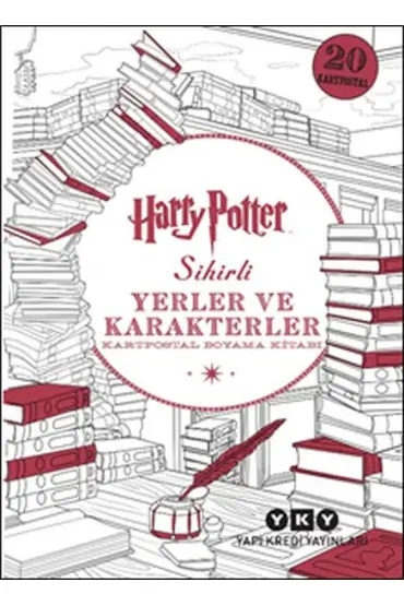 Harry Potter Sihirli Yerler ve Karakterler - Kartpostal Boyama Kitabı