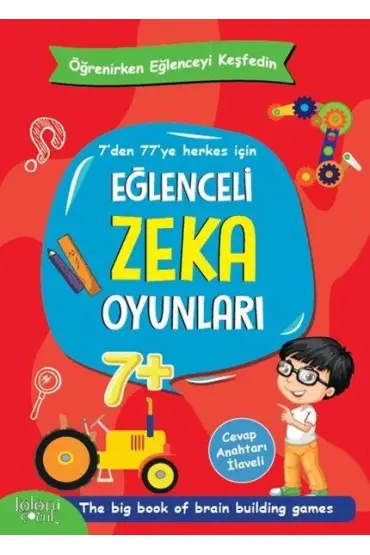 Eğlenceli Zeka Oyunları - Kırmızı Kitap - Öğrenirken Eğlenceyi Keşfedin