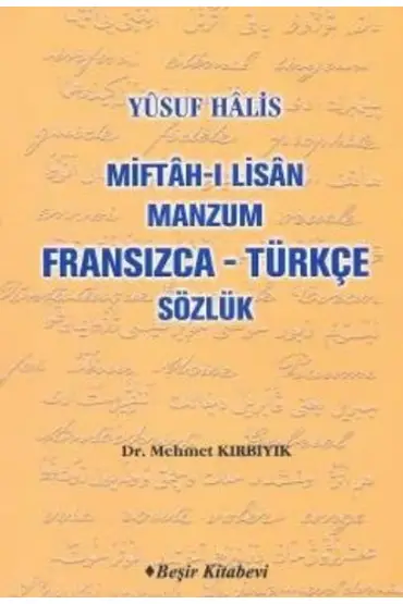 Miftah-ı Lisan Manzum Fransızca Türkçe Sözlük